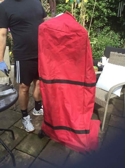 Photo of free red larg xmas tree store bag (BH9 Moordown) #1