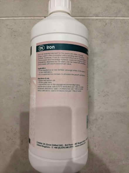 Photo of free Iron fertiliser solution (BN3, Poets Corner) #1