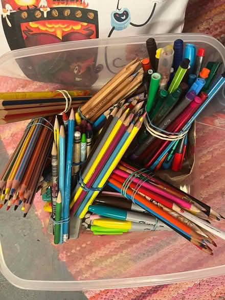 Photo of free Child: Mrs Wordsmith pack, pens etc (Royston, Herts) #3