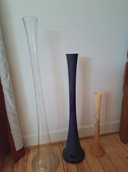 Photo of free Set of 3 glass vases. (Underbarrow LA8) #1