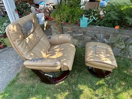 Photo of free Scandinavian Chair and foot rest (New Westminster) #1