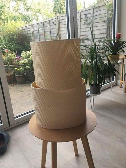 Photo of free 2 Lamp shades (Horsham, Lambs Farm Rd area) #1
