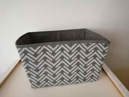 Photo of free Grey and white storage basket (Arkleston PA4) #2