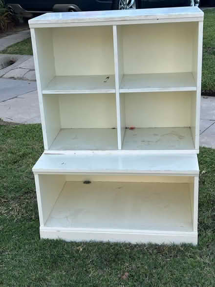 Photo of free Old pottery barn shelving unit (Country Club Park/Mid City) #2