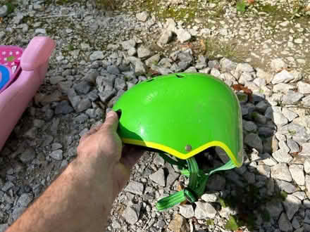 Photo of free Child's green bike or scooter helmet (Hearthstone DE4) #2