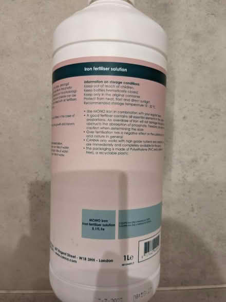 Photo of free Iron fertiliser solution (BN3, Poets Corner) #3