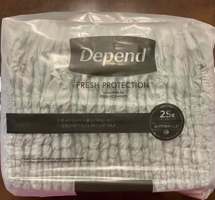Photo of free Mens Depend Underwear Sz:S-M/qty:36 (North Decatur) #1
