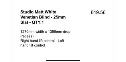Photo of free 1270mm width brand new blind (Landport) #1