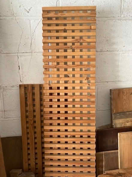 Photo of free Tall wooden slats\shelves (Glastonbury BA6) #1