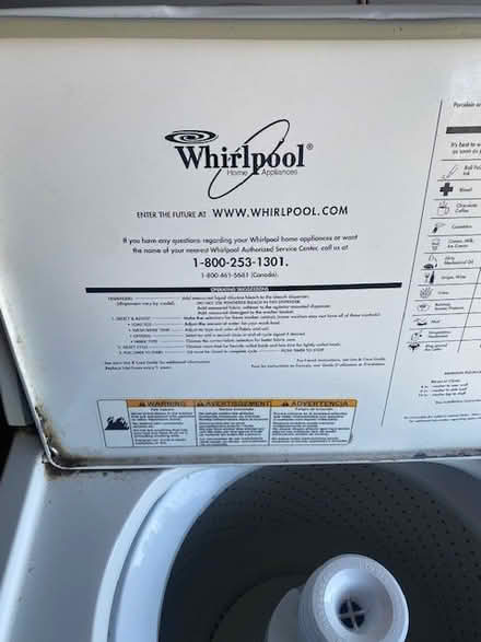Photo of free Whirlpool Washing Machine (20802 Parliament Ct.) #1