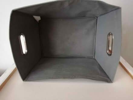 Photo of free Grey and white storage basket (Arkleston PA4) #1