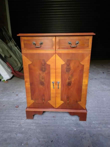 Photo of free Hi Fi storage cabinet in Yew verneer (Surbiton KT1) #3