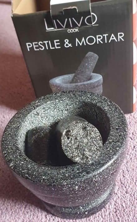 Photo of free Livivo black granite pestle and mortar (Great Linford MK14) #1