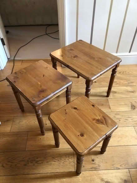 Photo of free Nest of three side tables (Coombe KT3) #3