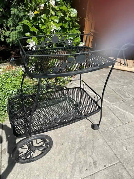 Photo of free Wrought Iron Beverage Cart (Aurora) #2