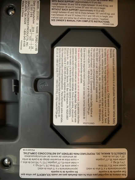 Photo of free Graco XL backless booster seats (2) (Silver Spring-Holy Cross Hosp.) #3