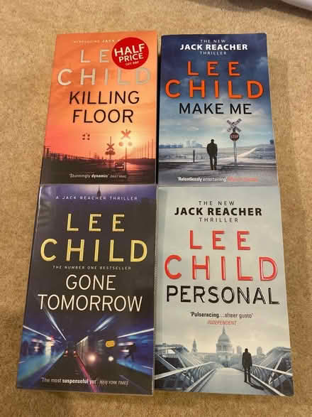 Photo of free X4 jack reacher books (Letchworth SG6) #1