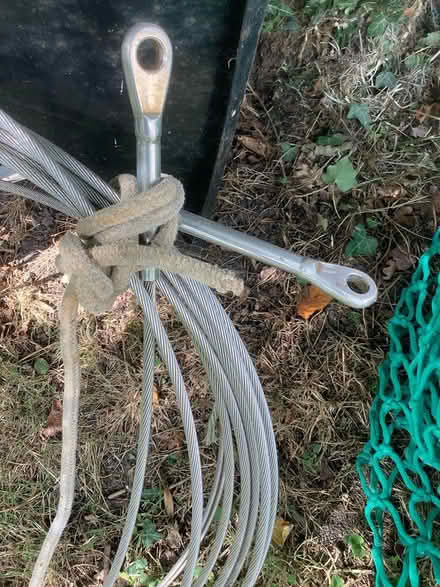 Photo of free steel cable/shroud forestay/shackle (sidlesham) #1