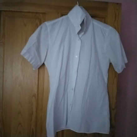 Photo of free girls white short sleeve school shirt (Marton Bank FY3) #2