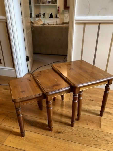 Photo of free Nest of three side tables (Coombe KT3) #4