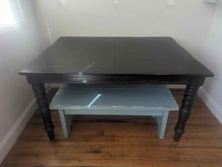 Photo of free Dining table and bench (Baltimore) #1