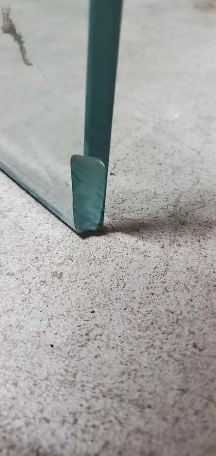 Photo of free Marble block table & glass top (Almaden) #3