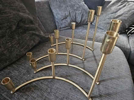 Photo of free Brass candle holders (Hampton TW12) #2