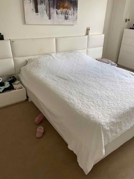 Photo of free King size ottoman bed + mattress (Belsize Park NW3) #2