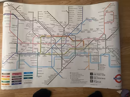 Photo of free London Underground poster (Wallsend NE28) #1