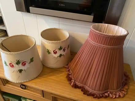 Photo of free Three old style lamp shades (AB15) #1
