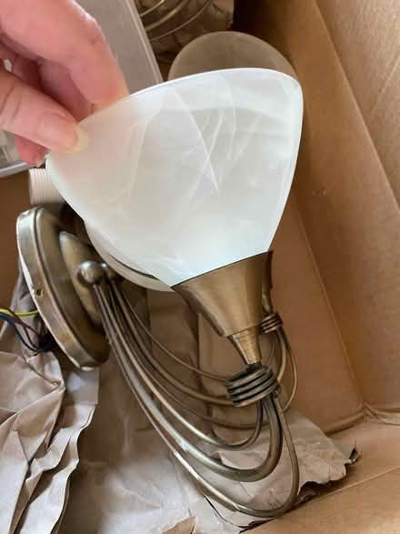 Photo of free Two wall lights with all fittings (AB15) #1
