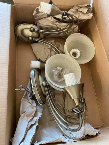 Photo of free Two wall lights with all fittings (AB15) #2