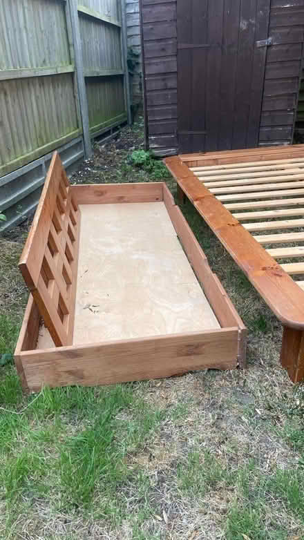 Photo of free Wooden double bed (Hanwell, Ealing W7) #1