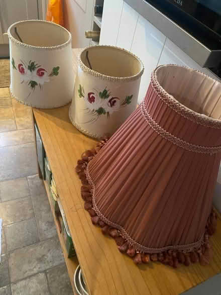 Photo of free Three old style lamp shades (AB15) #2