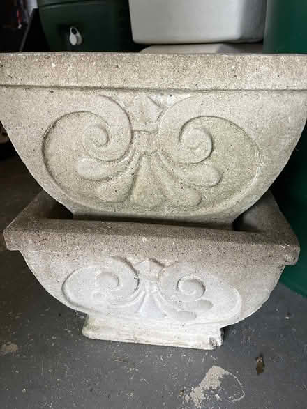 Photo of free Cast cement planters (Ashburn Village) #1
