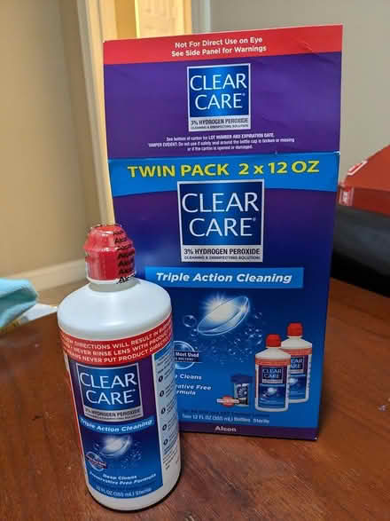 Photo of free Clear Care (Red Cap) Solution (22308) #1