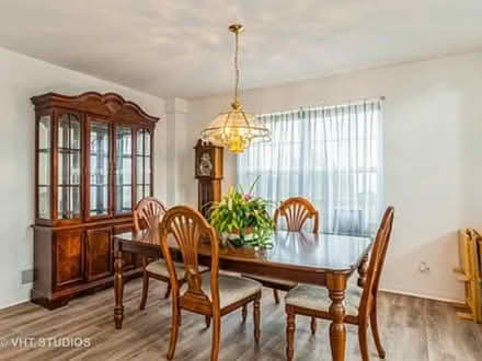 Photo of free Dining room table, 5 chairs, buffet (Southwest corner Elgin) #1