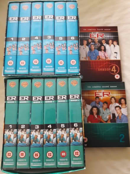 Photo of free ER series 1 to 4 on Vhs and dvd (Cambridge) #1