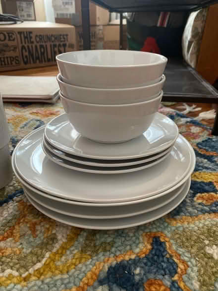Photo of free Set of White Plates and Bowls (Brighton) #1