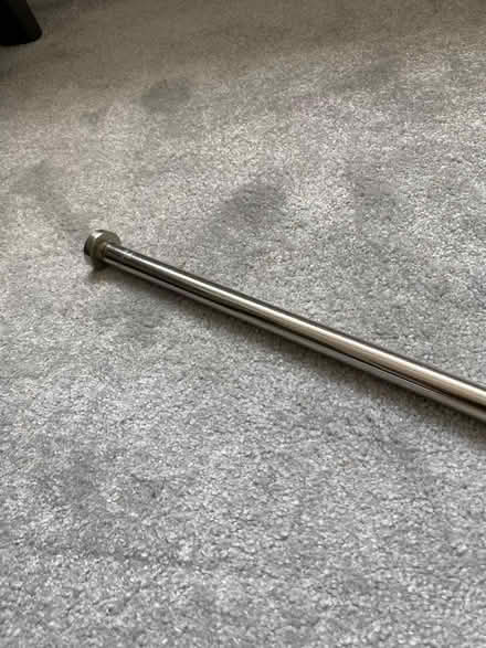 Photo of free Silver metal extending curtain pole (Longton PR4) #1