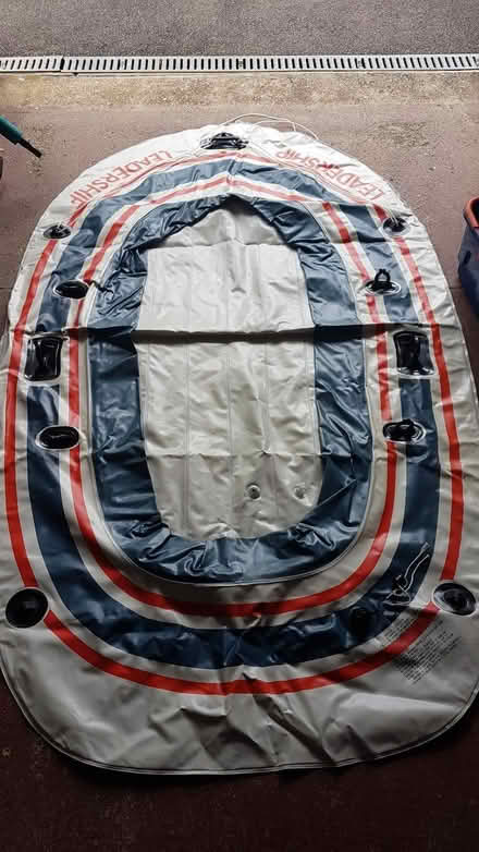 Photo of free 8 foot inflatable kids boat with pump (Market Deeping CP) #1