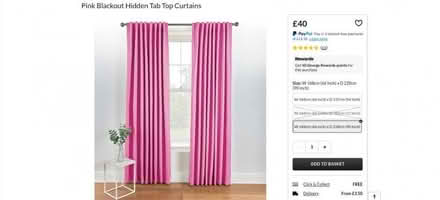 Photo of free Pink Curtains (Tattenhall CH3) #1