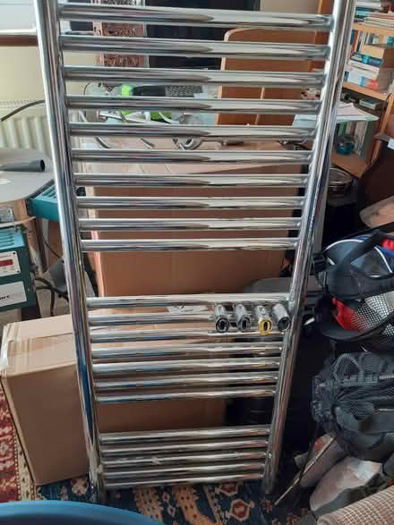 Photo of free Heated towel rail - chrome (Leeds LS16) #1