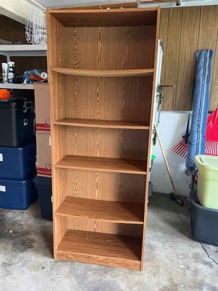 Photo of free Wood bookcase (Briarcliffe, Wheaton) #1