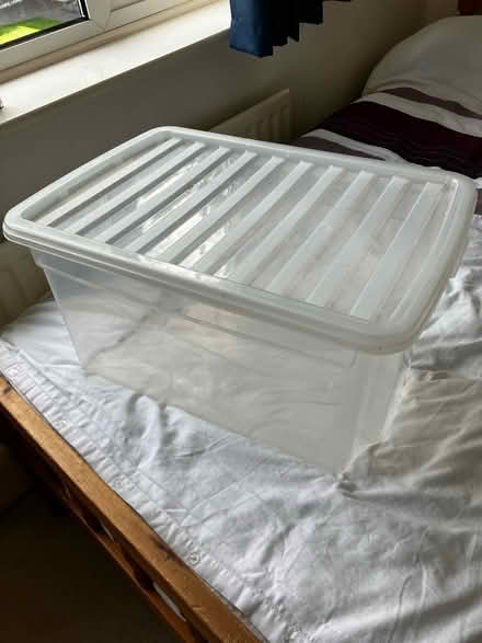 Photo of free Large plastic storage box (B90 Shirley) #2