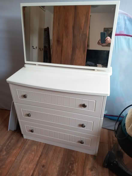 Photo of free Chest of drawers with mirror (Blunham) #1