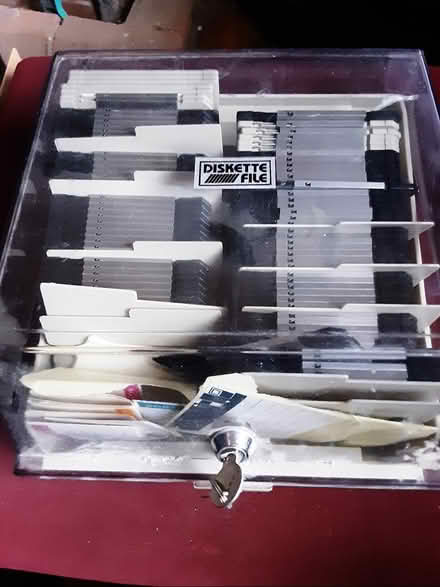 Photo of free Lockable box around 80 floppy disks (Gosport PO12) #1
