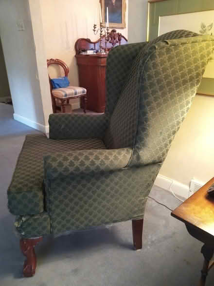 Photo of free Large wingback chair (Manor Park - Rockcliffe Park) #2