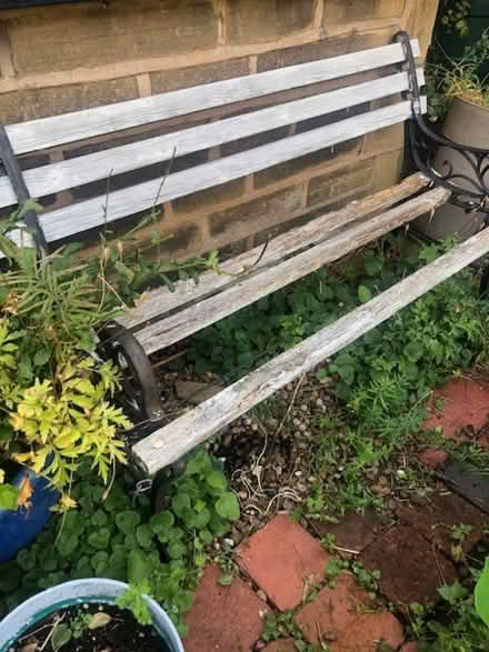 Photo of free Garden bench needing repair (Heaton BD9) #1