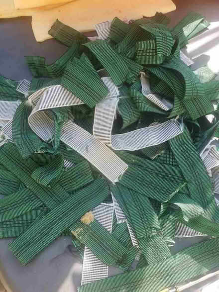 Photo of free Upholstery Fabric Strips (Carrier Bag Load)- W4 off Acton Ln (Chiswick W4) #1